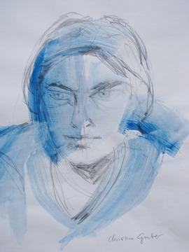 Portrait in Blau